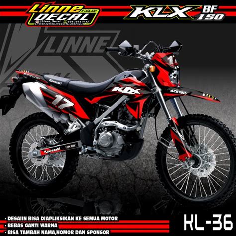 Harga yang dibanderol rp 24.075.000 otr jakarta. Gambar Motor Klx Warna Merah Hitam / Modifikasi Motor Klx ...