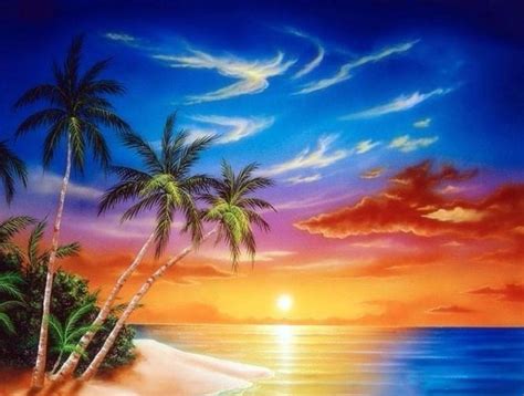 Free Download Tropical Sunset Wallpaper Zoom Wallpapers 1368x855 For