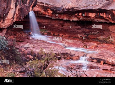Waterfall In Red Rock State Park Sedona Arizona Stock Photo Alamy