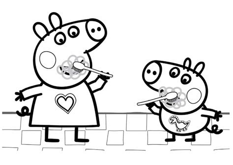 La dolce maialina ed il fratellino george ti aspettano per vivere simpatiche avventure. Peppa Pig disegni da colorare e storia del cartone animato ...