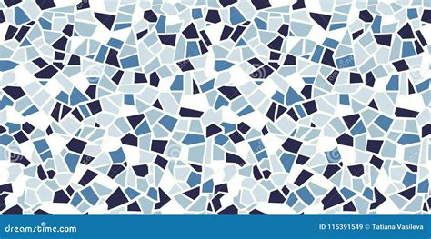 Bright Abstract Mosaic Seamless Pattern Vector Background Endless