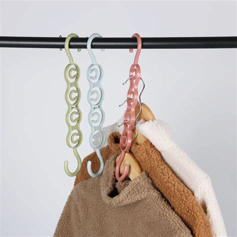 1pc 33cm Creative Multifunction Plastic Hanging Layer Storage Easy Hook