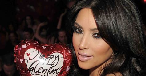 Kim Kardashian Celebrates Valentines Day