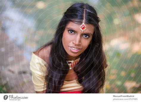 Traditional Indian Woman Portrait A Royalty Free Stock Photo From