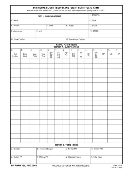 2008 Form Da 759 Fill Online Printable Fillable Blank Pdffiller