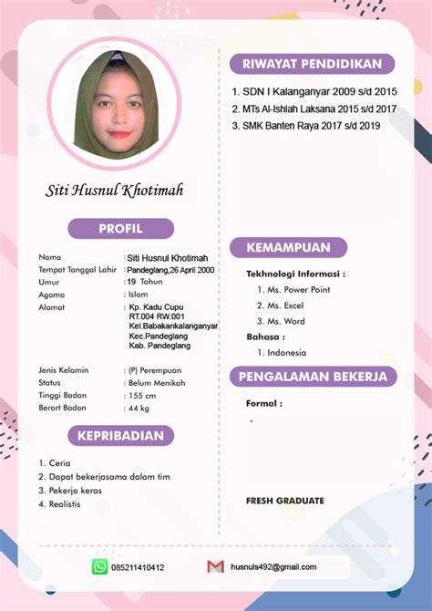 Maybe you would like to learn more about one of these? Contoh Cv Menarik Fresh Graduate - suratlamaran.com