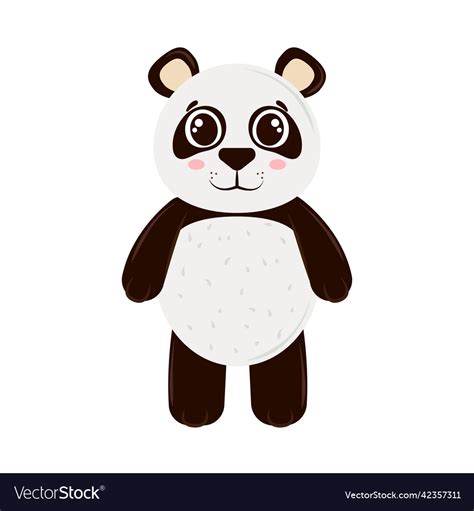 Cute Panda Icon Royalty Free Vector Image Vectorstock