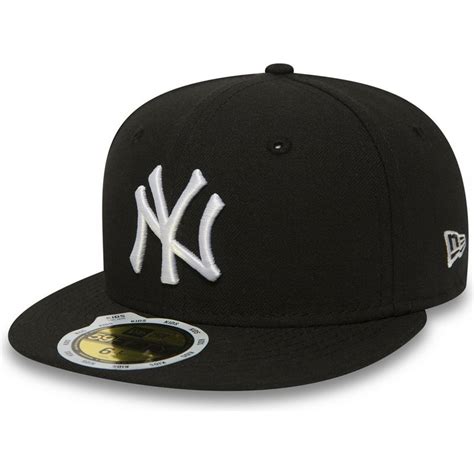 New Era Flat Brim Youth 59fifty Essential New York Yankees Mlb Black