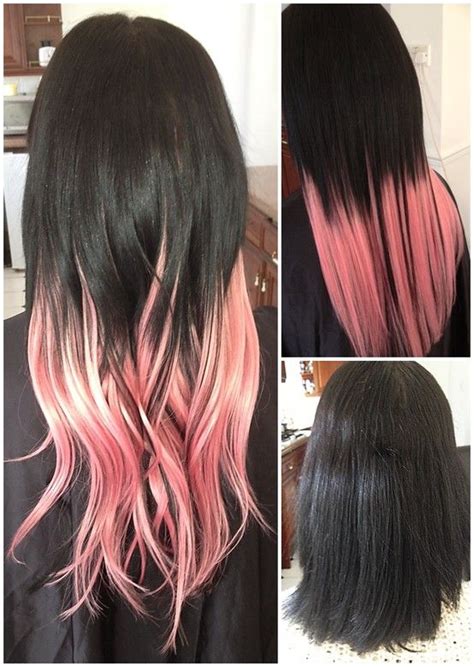 Dyeing and toning luxy hair extensions is done at the customer's discretion. Totally in love with baby pink dip dye! Gorgeous head of ...