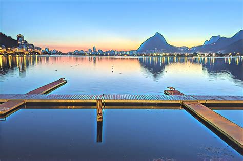 Lagoa Rodrigo De Freitas An Upscale Lakefront District In Rio De