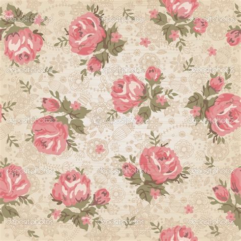 High Resolution Vintage Flower Wallpaper Kuoupsi