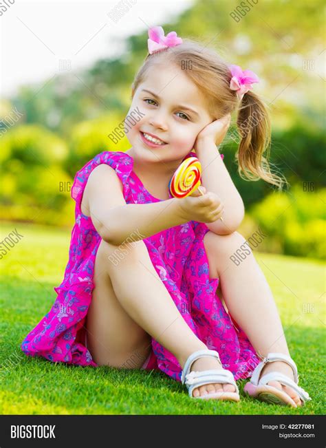 Photo Cute Little Girl Image And Photo Free Trial Bigstock