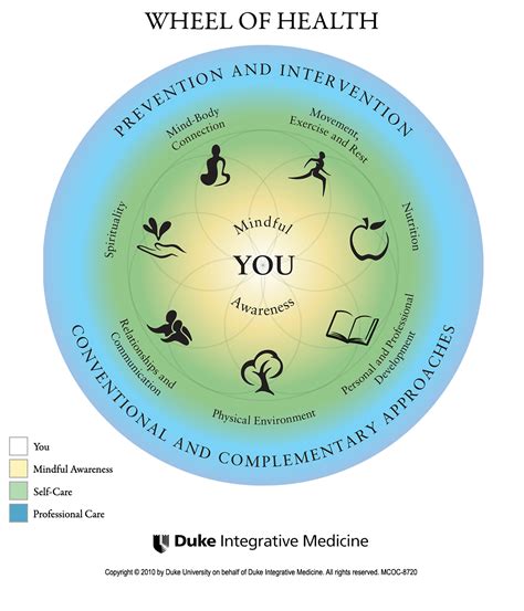 Duke Integrative Medicine Wheel Of Health Putting You In The Center