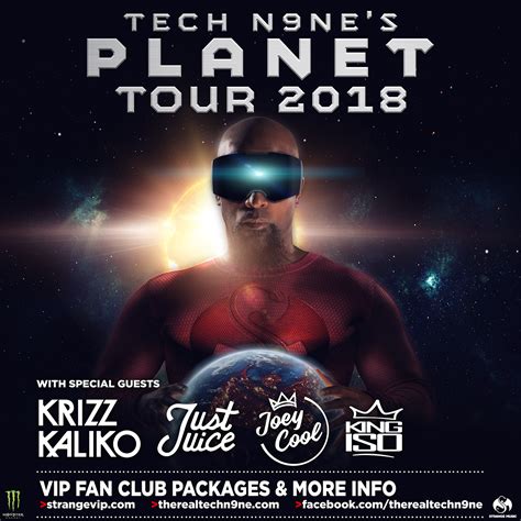 Tech N9ne Announces His Tech N9nes Planet Tour 2018 This Spring