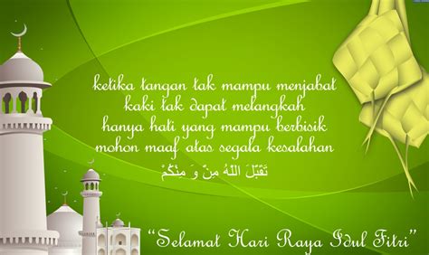 Hari yang spesial itu juga dimeriahkan dengan bunyi takbir dan. Kata Kata Ucapan Idul Fitri Selamat Hari Raya Lebaran 2017 ...