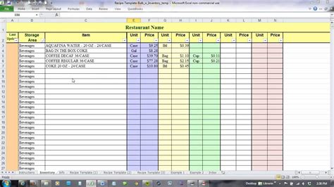 inventory tracking spreadsheet template   stock