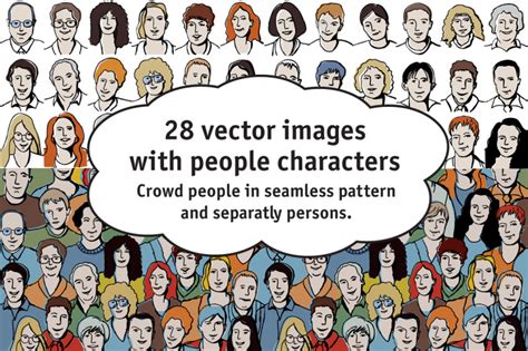 28 Vectors With People Characters By Crowhouse