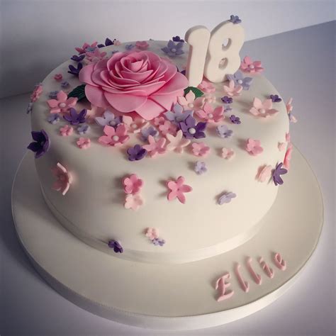 Birthday Cakes For Ladies Pretty 18th Birthday Cake For Pretty Girl