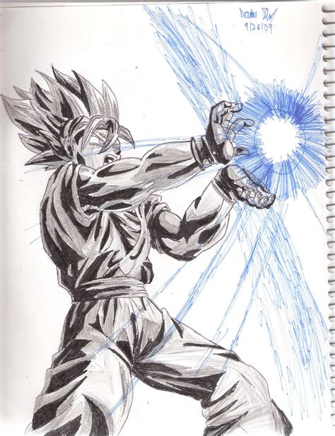 Goku Doing The Kamehameha By Natetravis23 On Deviantart