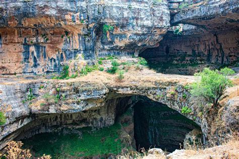 Baatara Gorge Sink Hole In Lebanon Stock Image Image Of Environment