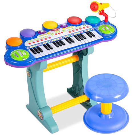 Blue Shayson Piano For Kids Sk Wj Ycy 0853 Bl Fba 37 Key Multi Function