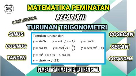 Berikanlah tanda silang pada huruf a, b, c atau d yang menurut. Kumpulan Soal Dan Pembahasan Materi Turunan Kelas 11
