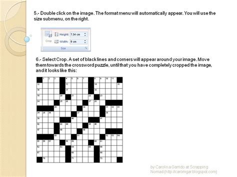 In this category you will be able to find all the daily answers for different crosswords. SCRAPPING NOMAD: Scrapword Puzzle - Examples and tutorial