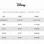 Disney Store Size Chart