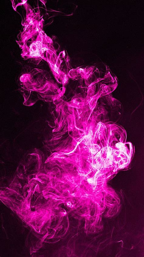 Pink Black Smoke Hot Pink Wallpaper Pink Neon Wallpaper Purple Flame