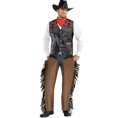 Amscan Cowboy Chaps Halloween Costume Accessories For Men Standard
