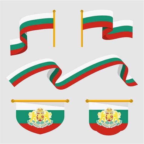 Free Vector Bulgarian Flag And National Emblems Collection