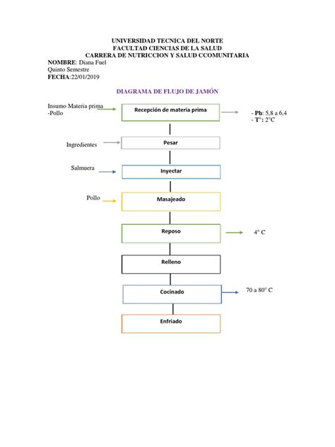 Diagrama De Flujo De Jamon Pdf