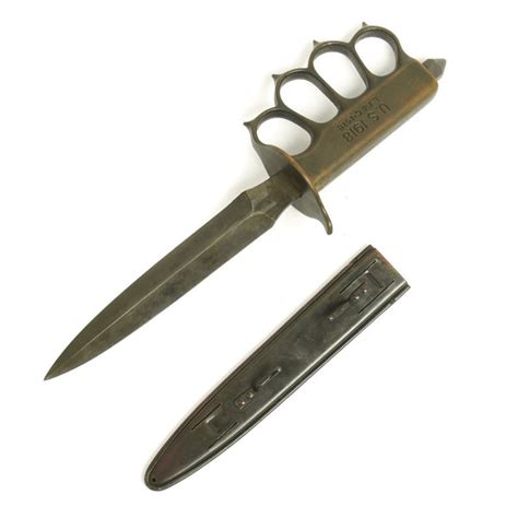 Original Us Wwi Model 1918 Mark I Trench Knife By Lf And C Near