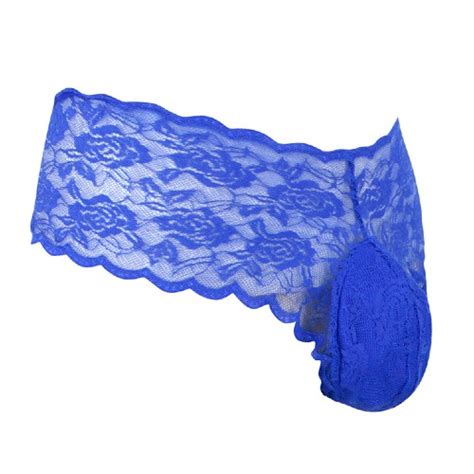 Blue Lace Panties With Pouch Ladybits