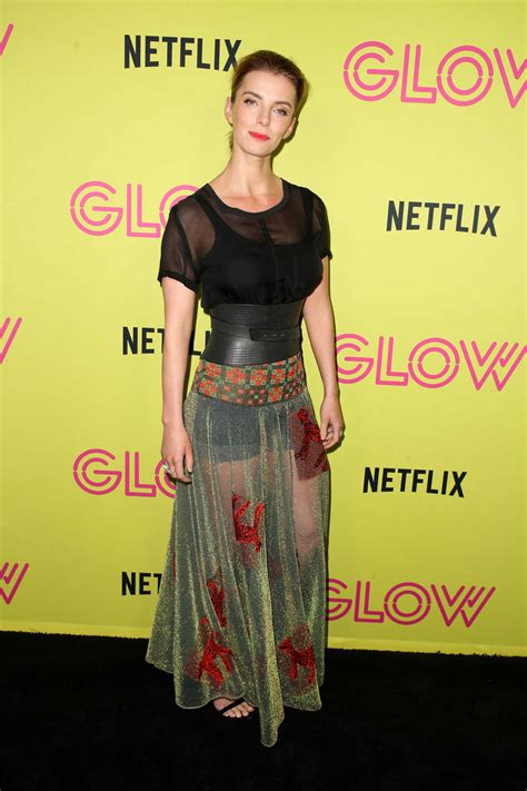 Betty Gilpin Attends Netflix Glow Roller Skating Event In Los Angeles