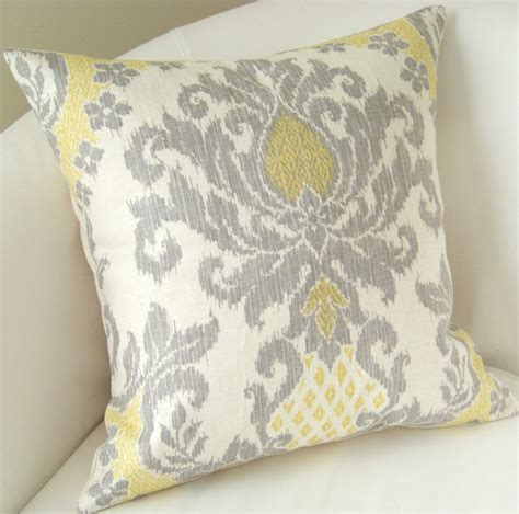 Image Result For Yellow Mint Gray Blue Throw Yellow Pillows Damask