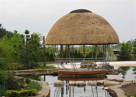 Thatched Roofing For Gazebos And Sheds Gorgeous Backyard Designs