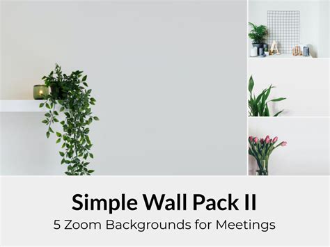 Simple Wall Zoom Background Office Pack Ii For Virtual Meetings