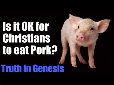 The answer isn't difficult to find. Can Christians Eat Pork? - YouTube