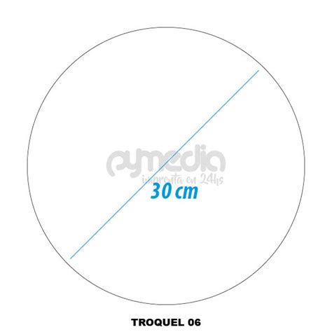 Troquel 6 Circulo De 30 Cm Diametro Pymedia Sa Imprenta Rápida E