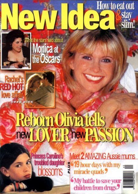 Olivia Newton John New Idea Magazine 03 April 1999 Cover Photo Australia