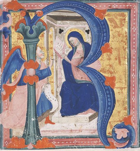 Initial R With The Annunciation Antiphonary Italy Florence Free