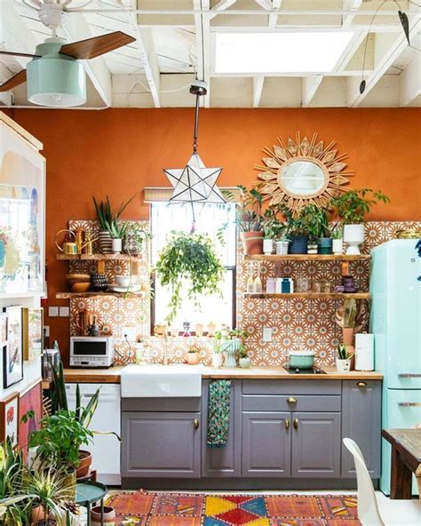 Astounding 10 Beautiful Bohemian Kitchen Interior Designs With Good