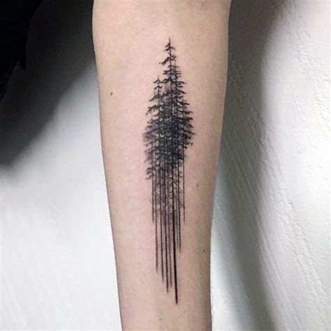 Unique Simple Tree Male Inner Forearm Tattoo Design Ideas Schallwelle