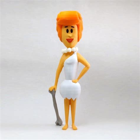 Wilma Flintstone Tv Show Cartoon Figures 3d Printed Etsy