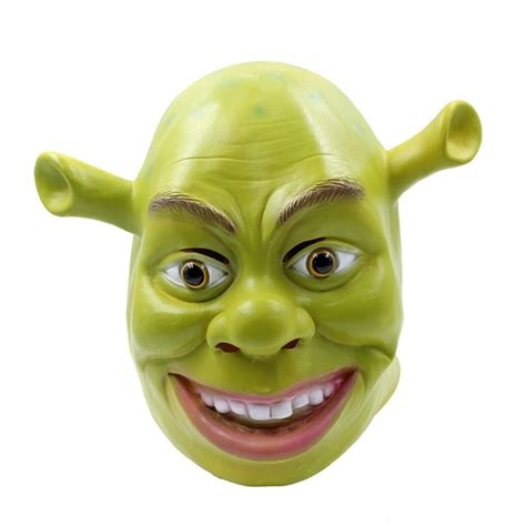 Green Shrek Latex Masks Movie Cosplay Adult Animal Party Mask Realistic