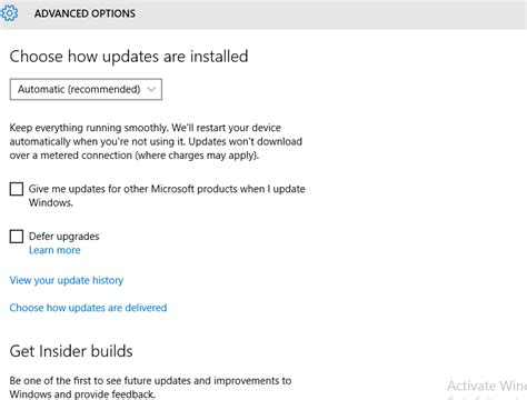 How To Change Windows 10 Update Settings