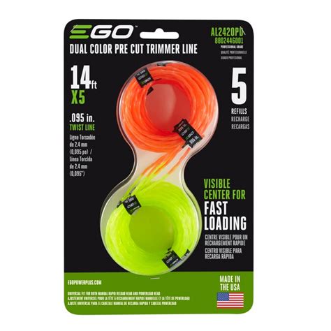 Ego 100 Ft Spool 0095 In Spooled Trimmer Line In The String Trimmer