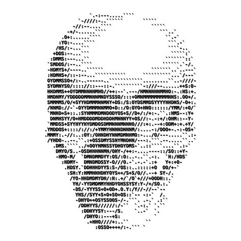 ACSII Skull Ascii Art Code Art Typewriter Art