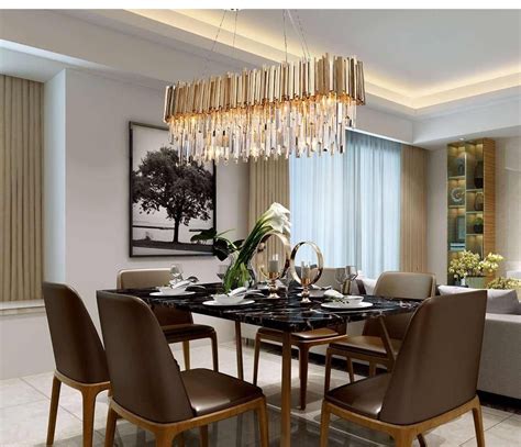 A good rule of thumb for dining room chandeliers is to hang them so that the bottom of the chandelier will hang 30 inches to 36 inches above the table. Crystal Dining Room Chandelier in 2020 | Chandelier in ...